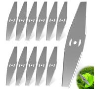 TXXATX Paquete de 12 cuchillas para recortadora de césped Cuchilla de repuesto para desbrozadora de metal Cuchilla para recortadora de céspe