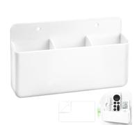TXXATX Soporte para Mando Blanco Soporte Mando Pared Autoadhesivo Pared Control Remoto Caja de Almacenaje Universal Organizador Mando a Distancia para Teléfonos Mandos a Distancia Bolígrafos Móviles