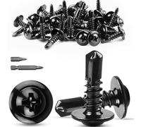 TXXATX Tornillos Autotaladrantes M4,2x16 mm Tornillos Roscachapas 60 Piezas Tornillos Acero Inoxidable 410 Tornillos Autorroscantes con 2 Brocas Tornillería Inox para Metálica Madera