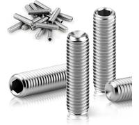 TXXATX Tornillos prisioneros M5 x 40 mm, hexágono interior, 10 unidades, tornillos prisioneros de acero inoxidable 304, M5, para cojinetes, tiradores de puertas, lámparas, botones y otras piezas