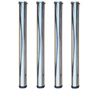 TXXMM Patas de Mesa de Cristal para Mesa de Café, Soportes y Barras de Apoyo, Patas de Muebles de Aluminio, Cuatro Piernas, 80cm