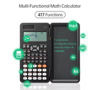 TY 0607 991ES Calculadora científica Avanzada con 417 Funciones Tableta de Escritura de 6,5 Pulgadas Pantalla de Matriz de Puntos de Alta definición de Potencia Dual Solar para