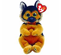 Ty Toys TY - Beanie Babies German Shepherd Ace - 15 CM, Black/Brown,2009123 15cm