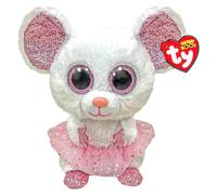 Ty Beanie Babies Boos Nina Ratón Tutú Regular 15cm Peluche Toy Nuevo Con Placas