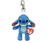 TY - Beanie Babies Clip - Llavero de Peluche Suave - Stitch - Colección Disney Lilo & Stitch - 12 Cm - T34013
