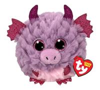 Ty Beanie Balls Spark - Draghetto con Ojos Rosas Brillantes, Animales de Peluche Suaves y Redondos para coleccionar, 10 cm, T42557