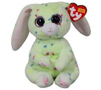 Ty Beanie Bellies - Fern el Conejo de Pascua Verde con Ojos Rosas Brillantes, los mimosos Animales de Peluche con Barriga Suave Originales Especial Pascua - 20 cm - T41514