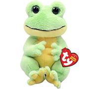 Ty Beanie Bellies-Peluche Snapper Rana 15 cm-TY41052, TY41052, Verde, Amarillo, Small