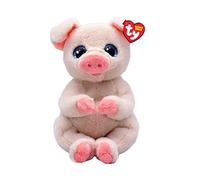 Ty Beanie Bellies Penelope la Maialina con gli Occhioni Azzurri Glitter, i Coccolosi Animaletti di Peluche con il Pancino Morbido Originali 20 Cm T41057, M