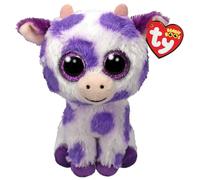 Ty Beanie Boo Ethel - Vaca púrpura manchada - 6 Pulgadas