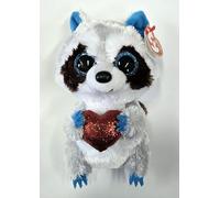 Ty Beanie Boo Thief El mapache con corazón para San Valentín 5,146.0-15.2 cm