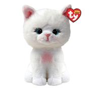 TY Beanie Boos - Amelia la Gata con Ojos Azules Grandes y Brillantes, el Peluche con Ojos Grandes Brillantes - 15 cm - T37377