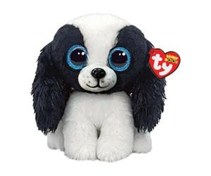 TY Beanie Boos czarno/biały pies Sissy, 15 cm