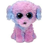 Ty Beanie Boos - Flora el caniche con Ojos Azules Grandes y Brillantes, el Peluche con Ojos Grandes Brillantes - 15 cm - T37389