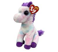 Ty Beanie Boos - Hayden el Caballo con Ojos morados Grandes y Brillantes, el Peluche con Ojos Grandes Brillantes - 15 cm - T37378