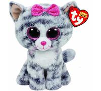 TY - Beanie Boos Kiki, peluche gatita, 15 cm, color gris (United Labels Ibérica 37190TY) , color/modelo surtido