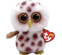 Ty Peluche Beanie Boo Whoolie Spotted Owl – 15 cm – Blanco/Marrón – Pequeño