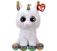 TY Beanie Boo's Pixy, unicornio, color blanco, 40 cm (36859TY)