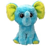 Ty Beanie Boos - Trunkles el Elefante Azul con Ojos Azules Grandes y Brillantes, el Peluche con Ojos Grandes Brillantes - 15 cm - T37359