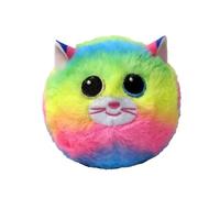 Ty Beanie Bouncers - Gema de la gatita arcoíris con Ojos Verdes y Azules, tiernos Animales rebotantes Todos para coleccionar, T83067