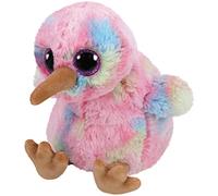 TY Beanie Buddy Kiwi Animales de juguete Felpa Azul, Rosa, Amarillo - Juguetes de peluche (Animales de juguete, Azul, Rosa, Amarillo, Felpa, Pájaro, Niño/niña)