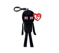 TY Beanie Clips Ender Dragón Negro Floppy Clip Peluche Peluche - Peluches coleccionables - Juguete de peluche para niños - Regalo de personaje para niños y niñas