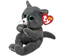 TY Binx Russian Blue Cat Beanie Bellies Regular - Squishy Beanie Baby Soft Plush Toys - Collectible Cuddly Stuffed Teddy