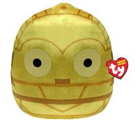TY C-3PO Star Wars Squishy Beanie 10" - Peluche suave para niños, juguete para bebé, peluche coleccionable, peluches