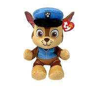 Ty - Colección Paw Patrol, Chase, Todos los héroes del Equipo de los Cachorros en versión Floppy, Suave Peluche para coleccionar, Idea de Regalo para Grandes y pequeños - 20 cm - T44014