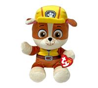 Ty - Colección Paw Patrol, Rubble, Todos los héroes del Equipo de los Cachorros en versión Floppy, Suave Peluche para coleccionar, Idea de Regalo para Grandes y pequeños - 20 cm - T44020