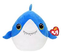 Ty Finsley Hai Squish a Boo 10 Pulgadas - Squishy Beanies para niños, Peluches Suaves para bebés - Juguetes de Peluche coleccionables