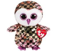 Ty - Flippables - Peluche de Lentejuelas Brillantes Checks - El búho
