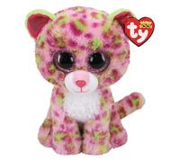 TY- Lainey Leopard-Boo Med Peluche, Multicolor, 24 cm (36476)