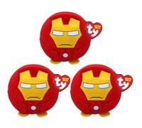 TY Marvel - Gorros esponjosos de felpa súper suaves de calidad de regalo (3 unidades, 8 cm, Puffies Iron Man)