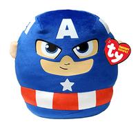 TY Marvel Squish a Boos - Cojín de 35 cm (35 cm), Color Azul, Rojo