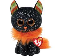TY Morticia Cat Orange Beanie Boo Regular | Halloween 2022 Beanie Baby Soft Plush Toy | Osito Coleccionable Cuddly Stuffed Teddy
