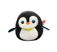 TY Neve Penguin - Squishy Beanie 10" | Peluche Suave para niños, Juguete de Peluche, Peluche Coleccionable