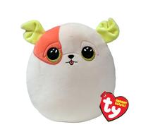 TY Parche de Perro Squish a Boo de 10 Pulgadas - Gorros Blandos para niños, Juguetes Suaves para bebés de Peluche - Oso de Peluche Acogedor y Coleccionable