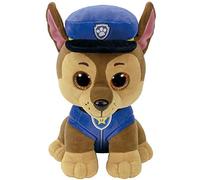 TY- Patrulla Canina, Chase, 23 cm (United Labels Ibérica 96319TY) | Chase, Peluche suave para abrazar, 23 cm