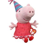 TY Peppa Pig Beanies 20th Anniversary Regular - Peluche Suave para Niños Juguetes para Bebés Teddy, Juguetes de peluche coleccionables