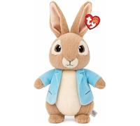 TY Peter Rabbit Beanie - Peluche de peluche suave de 25 cm, peluche coleccionable para niños, bonito regalo de juguetes suaves