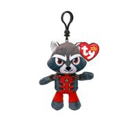 ty Rocket Racoon Marvel Disney Beanie Clipt - Juguete de peluche para niños, peluche para bebé, peluches coleccionables