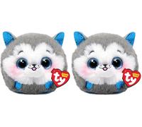 Ty Slush Heiser Beanie Balls 3 Pulgadas | Beanie Baby Peluche Suave | Coleccionable Peluche de Peluche (Paquete de 2)