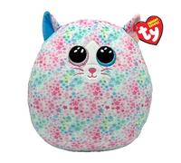 Ty Squishy Beanies - Emma la Gatta de Estrellas, Multicolor, Suave cojín de Peluche con Ojos Brillantes, Idea de Regalo para Grandes y pequeños, Todos coleccionables, 22 cm - T39264