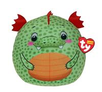 TY Squishy Beanies - Griffin el Draghetto, Suave cojín de Peluche con Ojos Verdes, Idea de Regalo para Grandes y pequeños, coleccionables, 22 cm - T39417
