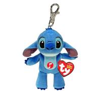 TY Stitch Disney Beanie Clip con sonido - Peluche suave para niños - Teddy, juguete para bebé, coleccionable, color azul