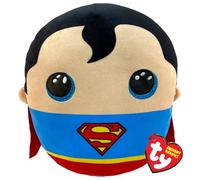 TY Superman Squishy Beanie - Peluche suave de 10 pulgadas | Peluche coleccionable para niños y bebés | Peluches de peluche | DC Comics