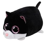 TY - Teeny Tys Cara, Gato, 10 cm, Color Blanco/Negro (United Labels Ibérica 42219TY)
