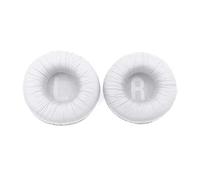 TY-UNLESS - Almohadillas de espuma de repuesto para auriculares Tune600 T500BT T450 T450BT JR300BT de 70 mm, piel sintética, Blanco, tamaño único