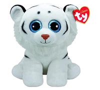 TY White Tiger Beanie Babies Tundra, Tigre, Color Blanco, 40 cm (United Labels Ibérica 90227TY)